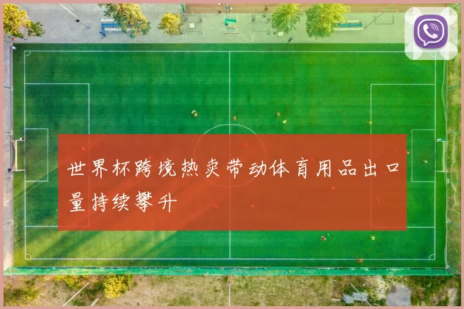 世界杯跨境热卖带动体育用品出口量持续攀升