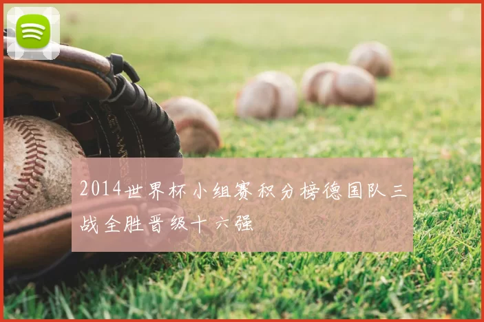 2014世界杯小组赛积分榜德国队三战全胜晋级十六强