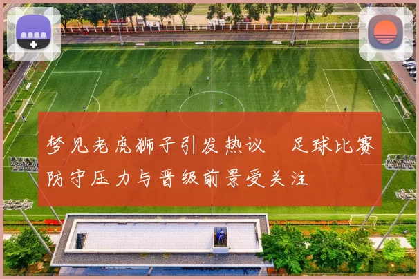 梦见老虎狮子引发热议　足球比赛防守压力与晋级前景受关注